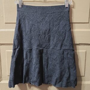 Missoni Floral Cotton Blend A-Line Dark Gray Lined Skirt NWOT Size: EU 40